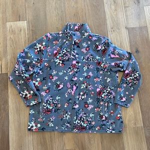 Vera Bradley Snap Collar Fleece Pullover - Hope Blooms - 3XL